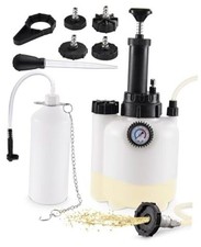 3L Brake Fluid Bleeder Kit w/ 1L Catch Bottle, Pressure White, Bleeder Kit