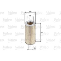 Valeo Luftfilter Filtereinsatz FüR Toyota Hiace IV Bus 2.5 D-4D Metrocab Taxi