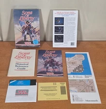Sons of Liberty Revolution War IBM PC Big Box Game 5.25 Floppy Complete CIB SSI