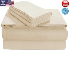 100 Cotton Luxury Extra Thick Flannel Sheet Set 4 Pieces Soft Deep Pocket New