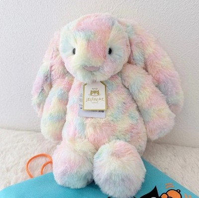ぬいぐるみ  Luxe Bunny Lazulia Jellycat Luxe Bunny Lazulia Plush toy rainbow rabbit With Dust Bag ぬいぐるみ