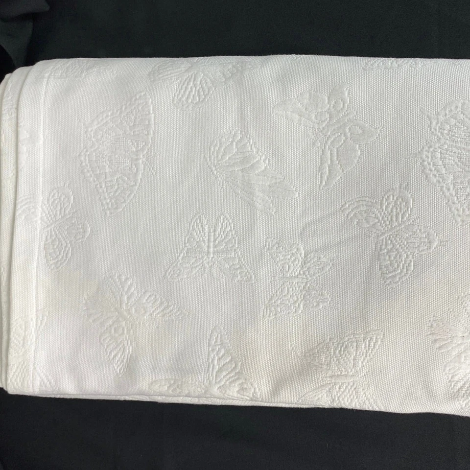 Cobertor Pottery Barn KIDS White Butterfly THROW completo queen todo ALGODÃO 84x96 polegadas - Imagem 2 de 4