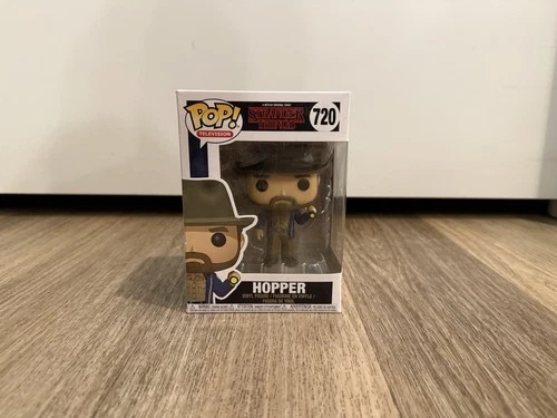 Funko Pop Hopper 720 with Flashlight Stranger Things Netflix Vinyl Figure New