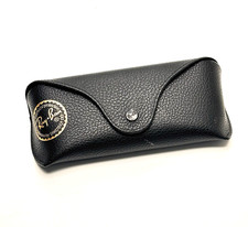 Ray-Ban Black Snap Case Gold Logo Sunglasses Case