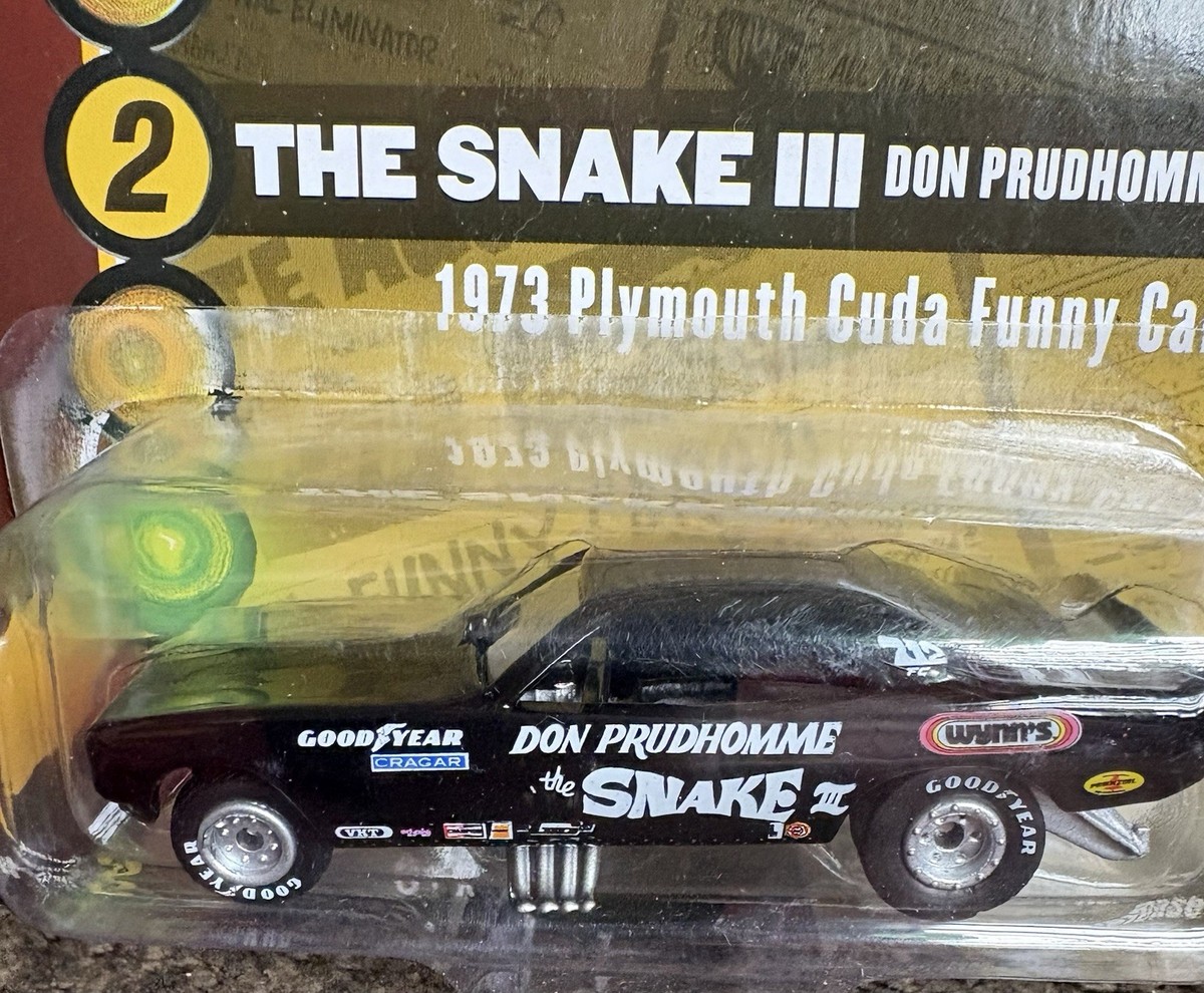 Black Don Prudhomme The Snake III 1973 Plymouth Cuda Funny Car 1