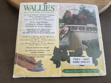 Wallies 12017 Prepasted Wallpaper Cutouts Green Ivy Leaf 25 Leaves Wet & Apply