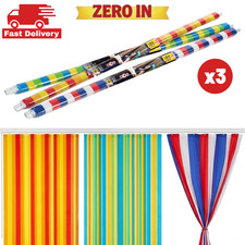 3x Coloured PVC Strip Blind Fly Door Curtain Indoor Flying Insect Screen 90 x 2m