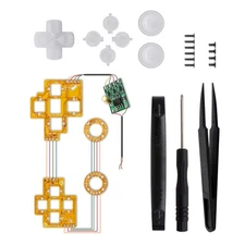 LED PCB Board D-pad Thumbsticks Tweezers Face Buttons Kit For PS4 Controller c