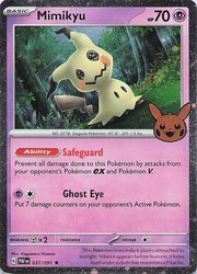 Mimikyu 037/091 Trick or Trade 2024 Cosmos Holo