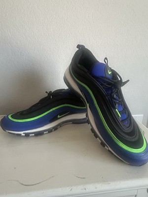 Nike Air Max 97 CW5419 400 Royal Blue/Hyper Blue/Black/Green Strike Men s SZ 13