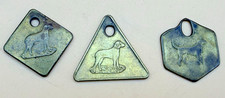 3 Hundemarken Kanton Zürich 1980 2001 2006 Hundesteuer Schweiz Hundemarke