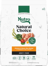 Nutro Natural Choice Adult Chicken Brown Rice Recipe Dry Dog Food, 30-lb bag