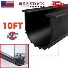 10Ft Universal Garage Door Bottom Weather Seal T End Rubber Seal Striping Kit US