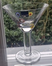 Leonardo Millefiori Large Cocktail/Martini Glass NEW