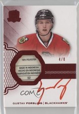 2016 Upper Deck The Cup Rookie Red Foil 4/8 Gustav Forsling #119 Patch Auto 5ov