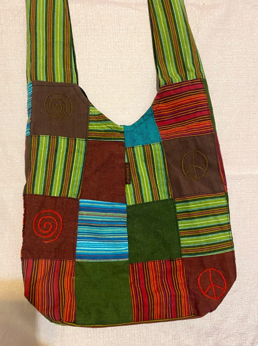 Kathmandu Boho Collection Patchwork Cotton Crossb… - image 5