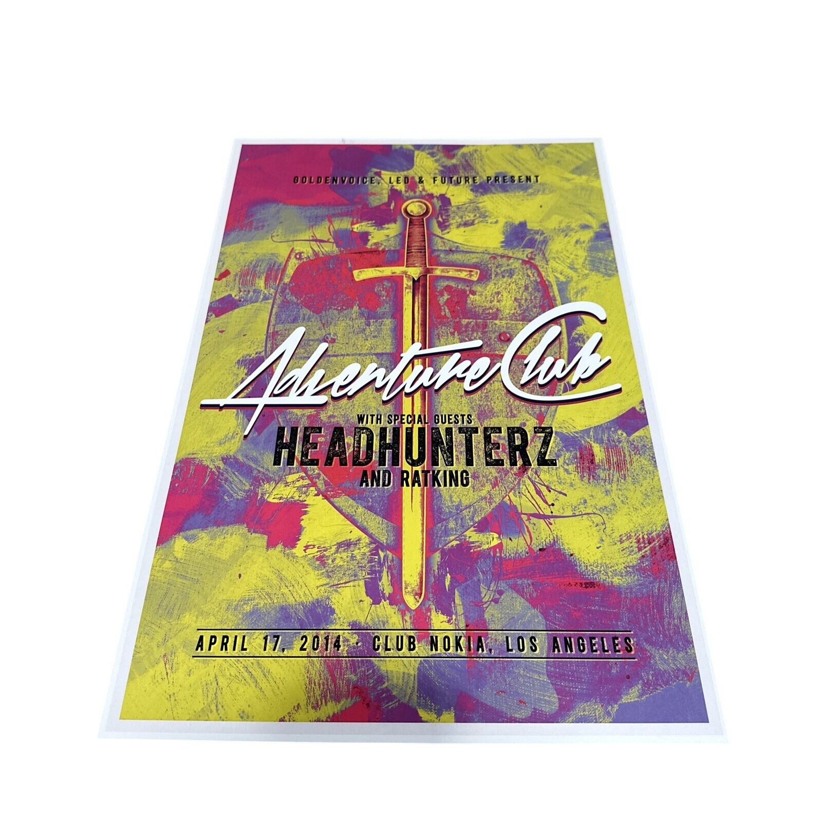 With Headhunterz & Ratking 2014 Custom Concert Poster - 17x11