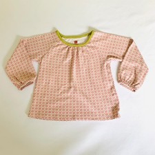 Tea Collection Shirt Girls 3 Long Sleeve Cotton Knit Pink Floral Print Mod Boho