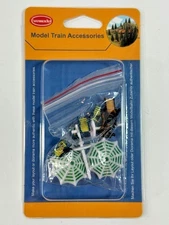 2 Sets Sun Umbrella Table with Chairs - N Scale - FREE SHIPPING FROM USA!