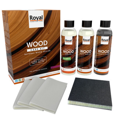 Oranje / Royal Holzpflege Natural Wood Sealer - Wood Care Kit (3x250ml)