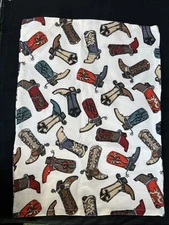 Kay Dee Designs Cowboy  Boot Print Western Ranch Theme Kitchen Towel Cotton New