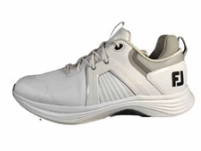 FootJoy Hyperflex Carbon Mens Size 10 W Shoes White Soft Spikes Golf Shoes