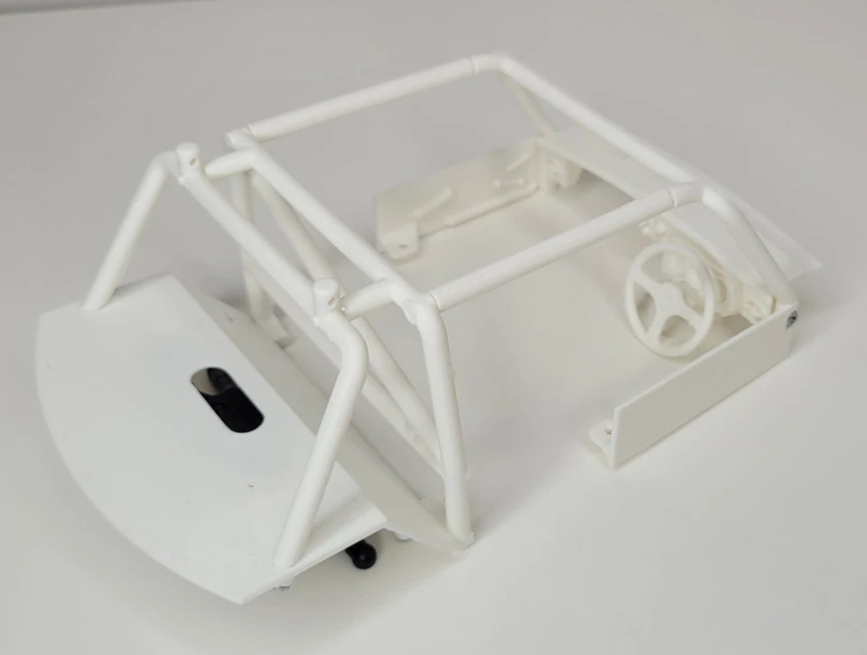 NEW 1/10 TAMIYA RC MB-01 Roll Cage Cockpit Dashboard Interior Rover Mini Cooper - Image 3 of 4