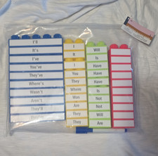 Lakeshore Reading Writing Word Blocks Set Contractions Sight Words Ages 4-7