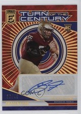 2024 Panini Donruss Elite Turn of the Century Red 36/49 Braden Fiske Auto 13ql