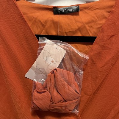 strapless open back dress Simple Burnt Orange Satin Birdesmaid Dress – FancyVestido main image 1