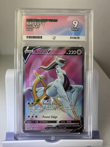 Pokémon TCG Arceus V Card 165/172 Brilliant Stars Ace 9 Full Art