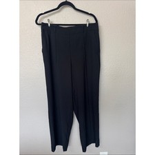 INC International Concepts Black Straight-Leg Dress Trousers