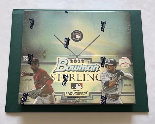 2022 Bowman STERLING Baseball Hobby Box  *5 Mini Boxes - 5 Autos*  MINT Sealed !