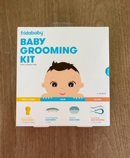New fridababy Baby Grooming Kit Finger Toothbrush Hair Brush Comb Nail Scissors