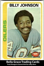 1978 Topps #390 Billy Johnson Houston Oilers NFL Football