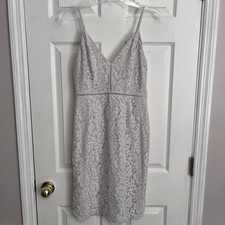 ASTR The Label Lace Overlay Mini Dress Off White Size Medium Spaghetti Straps 