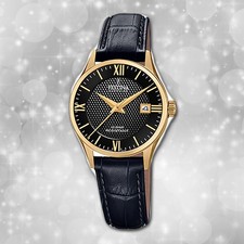 Armband-Uhr Leder schwarz F20011/4 Damen Uhr Festina Swiss Made UF20011/4