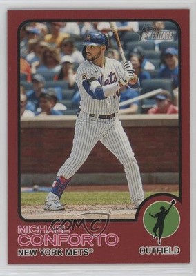 2022 Topps Heritage Target Mega Box Exchange Red Border Michael Conforto 19wr