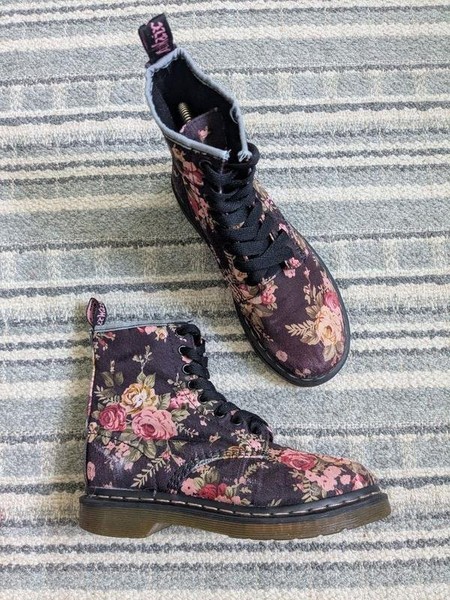 Women Dr. Martens Boots Multicolor Textile 37 #3K7E
