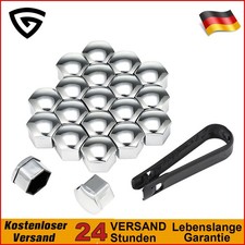 17mm Radschrauben Radmuttern Bolzen FÜR Ford FÜR Fiat Abdeckung Silber FÜR BMW