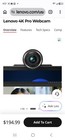 Lenovo QHD PRO WEBCAM 4K FACTORY SEALED NEW IN BOX (upc 195892103615) — photo 10