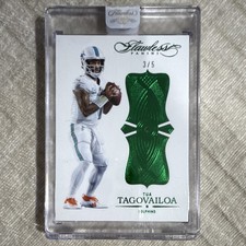2025 Panini Flawless Emerald Tua Tagovailoa No.21- #3/5