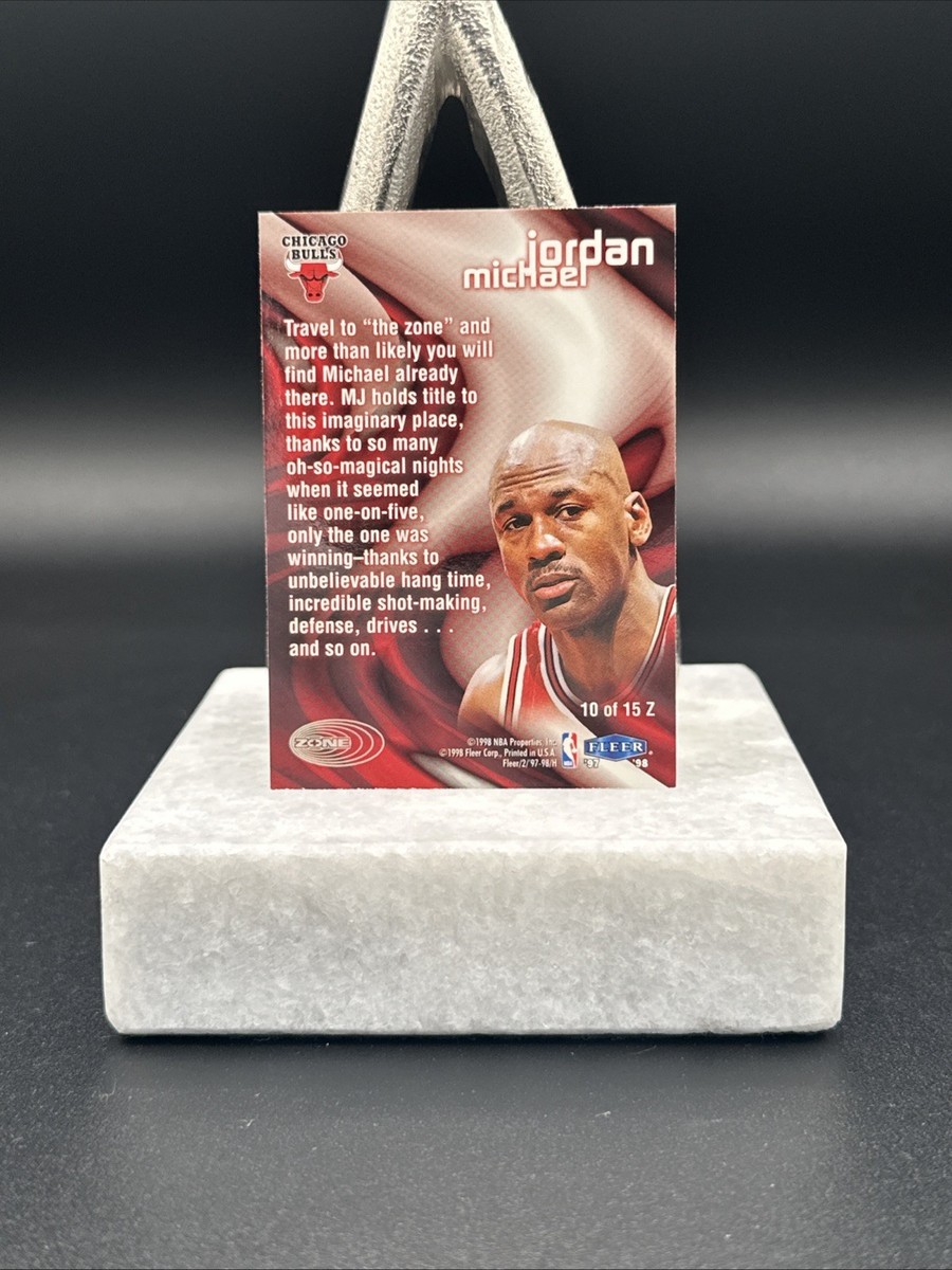 Michael Jordan 1997-98 Fleer Zone O-Zone Insert 10 Out Of 15