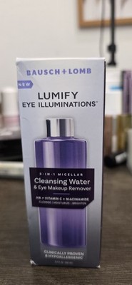 Bausch + Lomb Lumify Eye Illuminations 3-in-1 Micellar Cleansing Water 5.4oz New