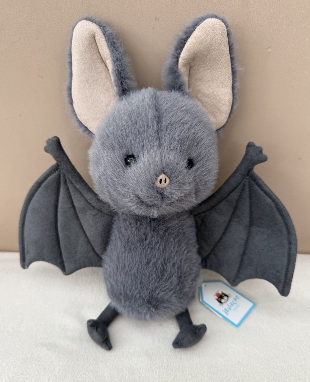 NEW Jellycat Broox Bat Grey Soft Toy Plush Halloween Edition BNWT