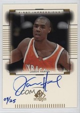 2000-01 SP Top Prospects First Impressions Gold 9/25 Jason Hart #JH Auto 3c7