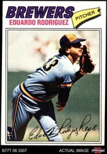 1977 Topps #361 Eduardo Rodriguez Brewers 4 - VG/EX