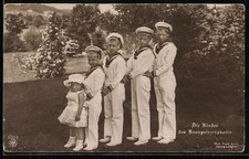 The Children of the Crown Prince Couple, Sailor Uniform, Postcard