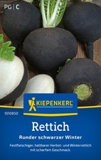 Kiepenkerl Rettichsamen Runder schwarzer Winter - Herbst- u. Winterrettich