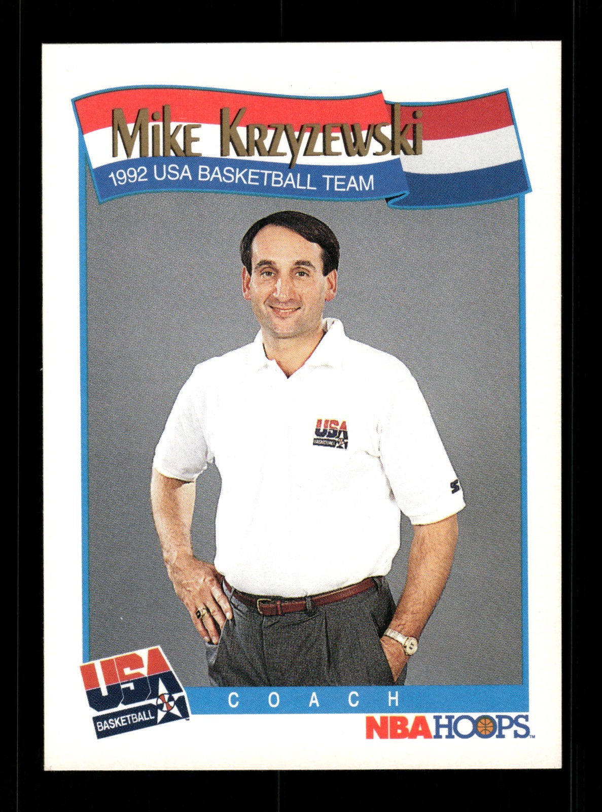 1991-92 NBA Hoops #588 - Mike Krzyzewski